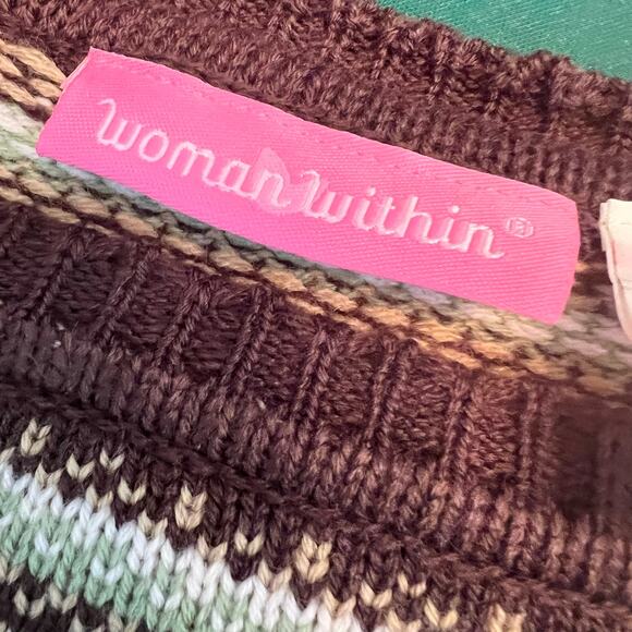 Woman Within Women’s sweater SZ 1x - Picture 4 of 8